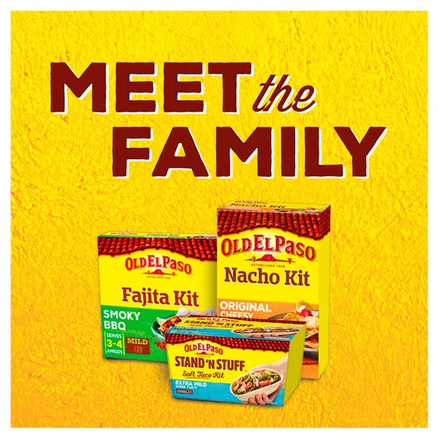 Old El Paso Fajita Kit Gluten Free 462g imported from the UK