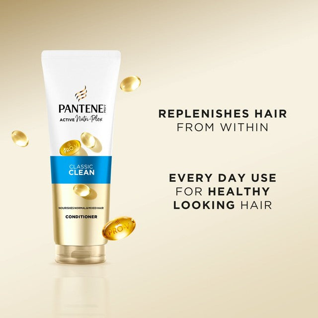 Pantene Classic Clean Hair Conditioner 350ml, imported from the UK