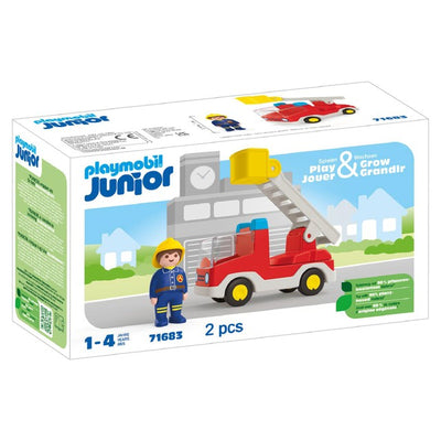 Playmobil JUNIOR Ladder Unit Fire Truck Toy