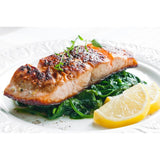 Russell's organic salmon fillets 240g, imported from the UK