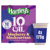 Hartleys 10 Cal Blueberry Blackcurrant Flavour Jelly Pots 4x175g