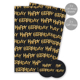 Abacus Birthday Balloons Gift Wrap Sheets and Tags Gift Wrap Pack 2 Pack