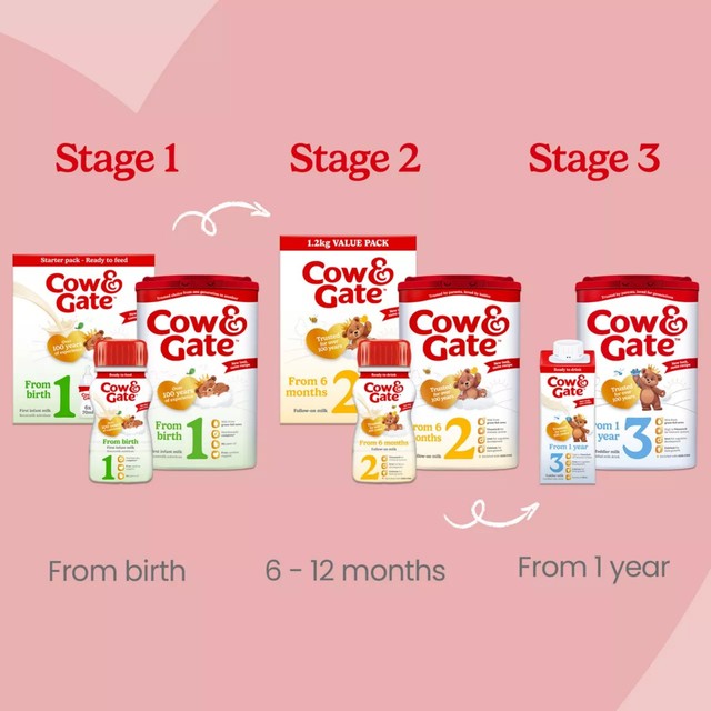 Cow & Gate stage 2 formula powder 2x600g - British product