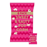 M&S sweet & salty popcorn 6 x 15g, imported from the UK