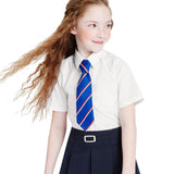 M&S Girls Slim Fit Easy Iron School Blouse White 5-6 Years