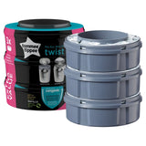 Tommee Tippee Twist Click Nappy Bin Refill Cassettes 3 Pack