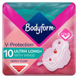 Bodyform ultra long sanitary towels with wings 10 pack - British product