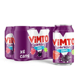 Vimto No Added Sugar mixed fruit juice drink 6 x 330ml cans (British brand)