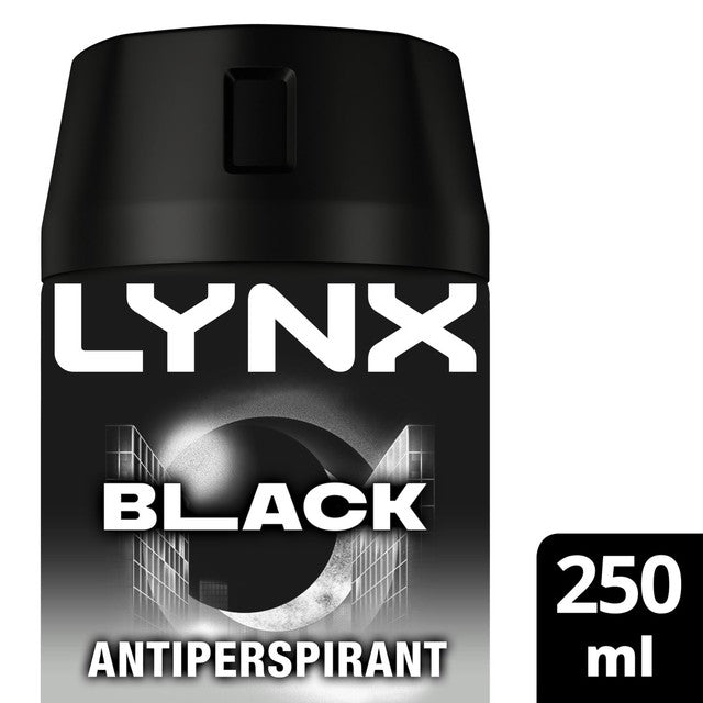 Lynx Black anti-perspirant deodorant spray 250ml, UK version