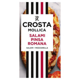 Frozen Roman Style Pizza with Salami and Mozzarella 160g