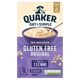 Quaker Gluten Free Original Porridge Sachets 10 sachets, imported from the UK