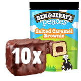 Ben & Jerry's Salted Caramel Brownie Peaces Ice Cream Snack 160ml