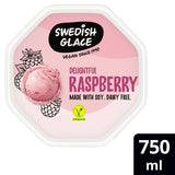 Swedish Glace Delightful Raspberry vegan ice cream tub 750ml (British brand)