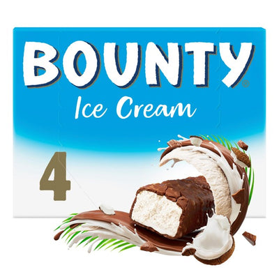 Bounty Coconut Chocolate Ice Cream Bars 4 Pack