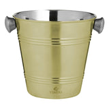 Viners gold single wall ice bucket 1 litre (British brand)