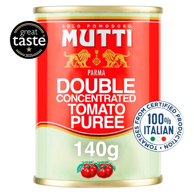 Mutti double concentrate tomato puree 140g, imported from the UK