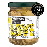 Realfoods by Organico Artichoke Hearts in Herb Marinade Jarred Antipasti 190g