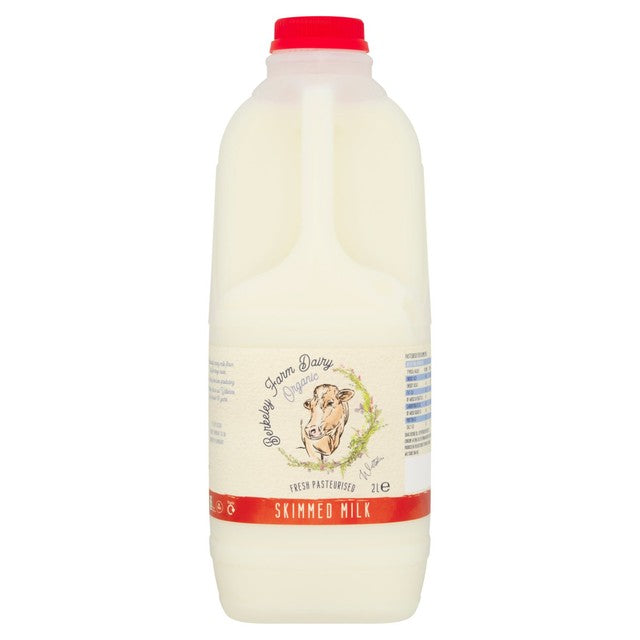 Berkeley Farm Dairy Organic Unhomogenised Skimmed Milk 2L - British product