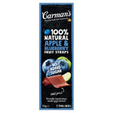 Sapphire Carmans Kitchen Apple & Blueberry Fruit Straps Fruit Snack 5 x 14g