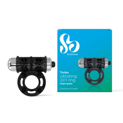 So Divine Thriller 2-in-1 Vibrating Ring