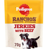 Pedigree Ranchos beef jerkies dog treats 70g, imported from the UK