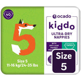 Ocado Kiddo Ultra-Dry nappies Size 5 (11-16kg), imported from the UK