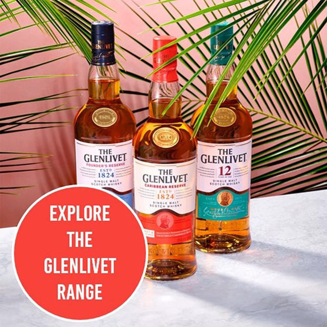 The Glenlivet Caribbean Reserve single malt Scotch whisky 70cl (British brand)