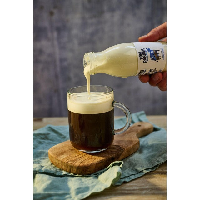 Tom Parker fresh pasteurised double cream 250ml (British brand)