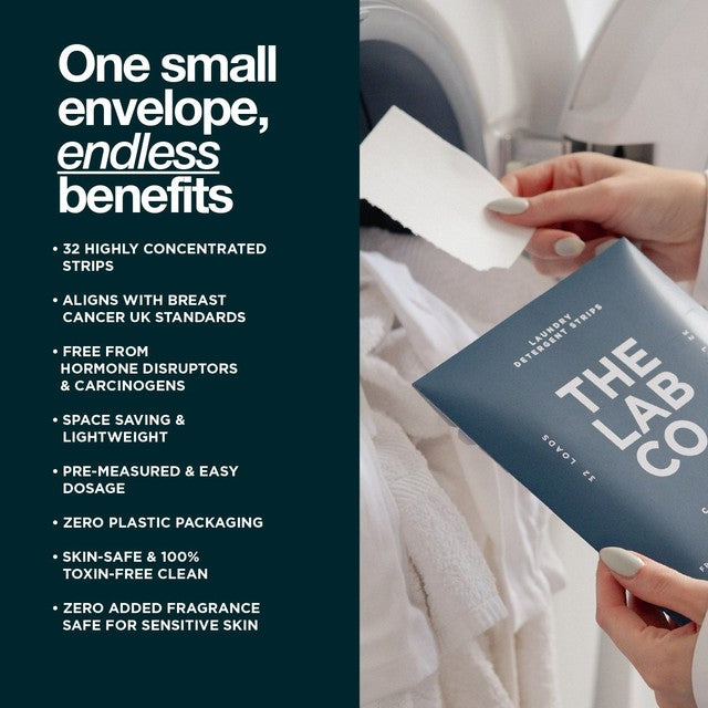 The Lab Co. non-bio laundry sheets 32 loads (British brand)