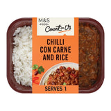 M&S Count On Us Chilli Con Carne & Rice Ready Meal 390g
