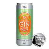 M&S Seville Orange Gin & Diet Tonic Ready-to-Drink Can 250ml