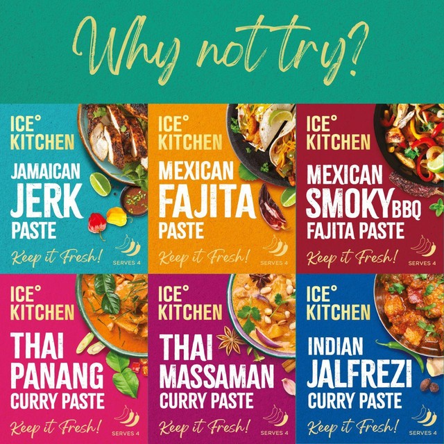 Ice Kitchen Thai red curry paste 2 x 77g, UK version