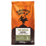 Grumpy Mule Top Notch Organic Blend Ground Coffee 200g, UK version