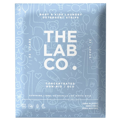 The Lab Co. Soothing Laundry Detergent Strips Non-Bio 32pk