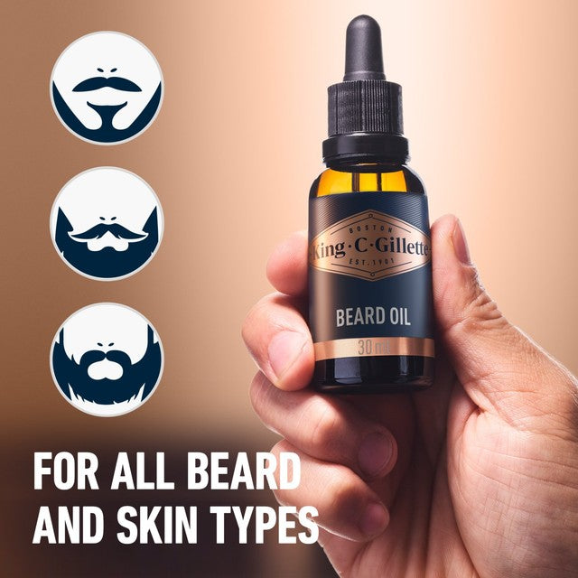 King C. Gillette beard oil 30ml, UK version