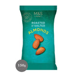 M&S Roasted & Salted Almonds Snack 150g