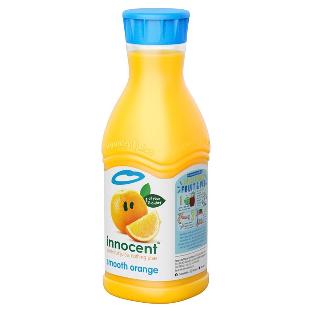 Innocent Pure Orange Juice Smooth 900ml, UK version