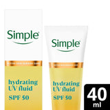 Simple Hydrating UV Fluid Moisturiser SPF50 40ml