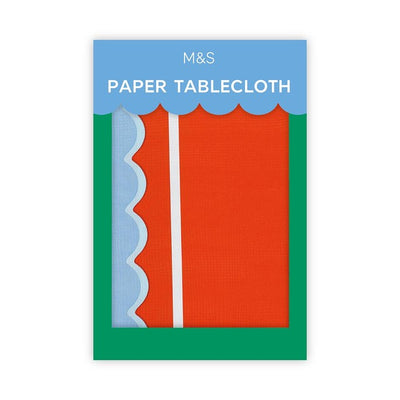 M&S Orange Paper Tablecloth 120mm x 180mm