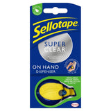 Sellotape On Hand Dispenser Super Clear Adhesive Tape Dispenser 18mm x 15m