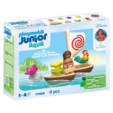 Playmobil Junior Aqua and Disney Moana's Sail Boat Toy Set
