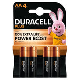 Duracell AA alkaline batteries 4 pack - British product