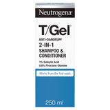 Neutrogena T-Gel Anti-Dandruff 2-in-1 Shampoo & Conditioner 250ml, imported from the UK