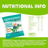 Kiddylicious Veggie Straws Salt & Vinegar 4 x 12g (British brand)
