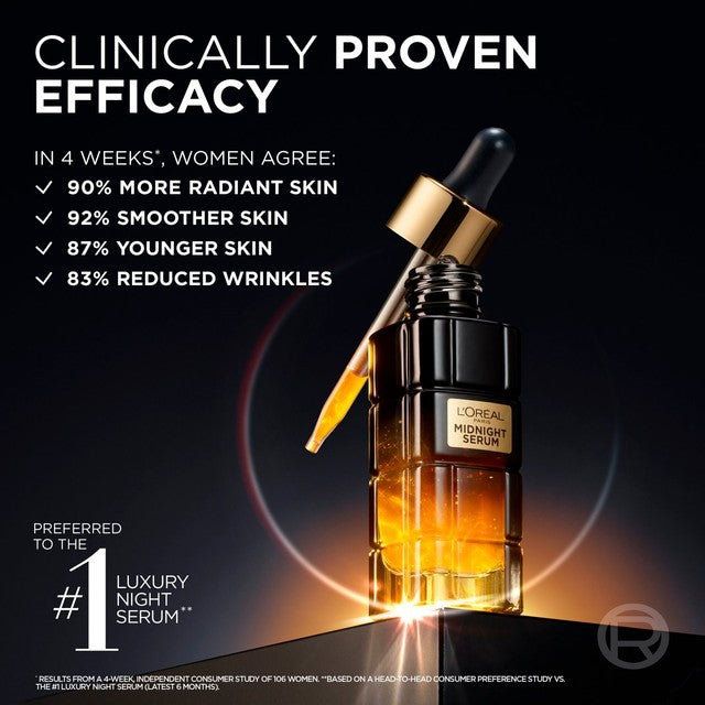 L'Oreal Paris Midnight Face Serum 30ML, UK version