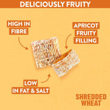 Nestle Shredded Wheat Bitesize Apricot Wheats cereal 450g (British brand)