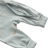 M&S girls cotton-rich woodland print sleepsuits ivory 3-6 months, imported from the UK