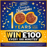 McVitie's Digestives Milk Chocolate Slices 5 pack, imported from the UK