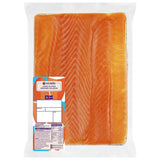 Ocado long sliced smoked salmon 180g, imported from the UK