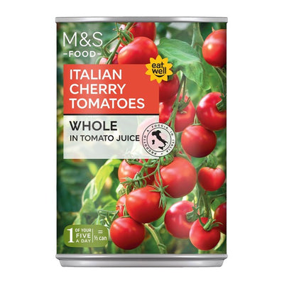 M&S Italian Cherry Tomatoes Tinned Tomatoes 400g